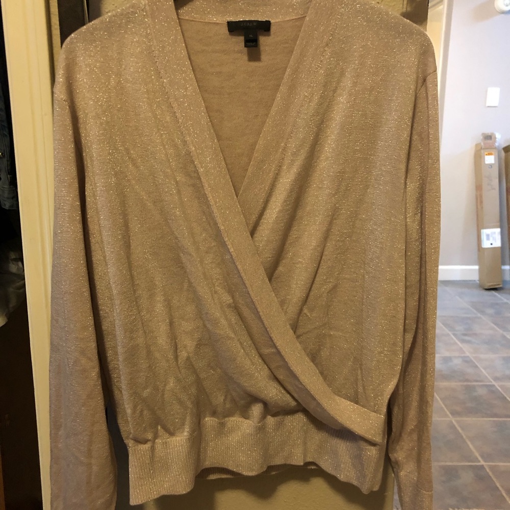 J crew sparkly sweater top